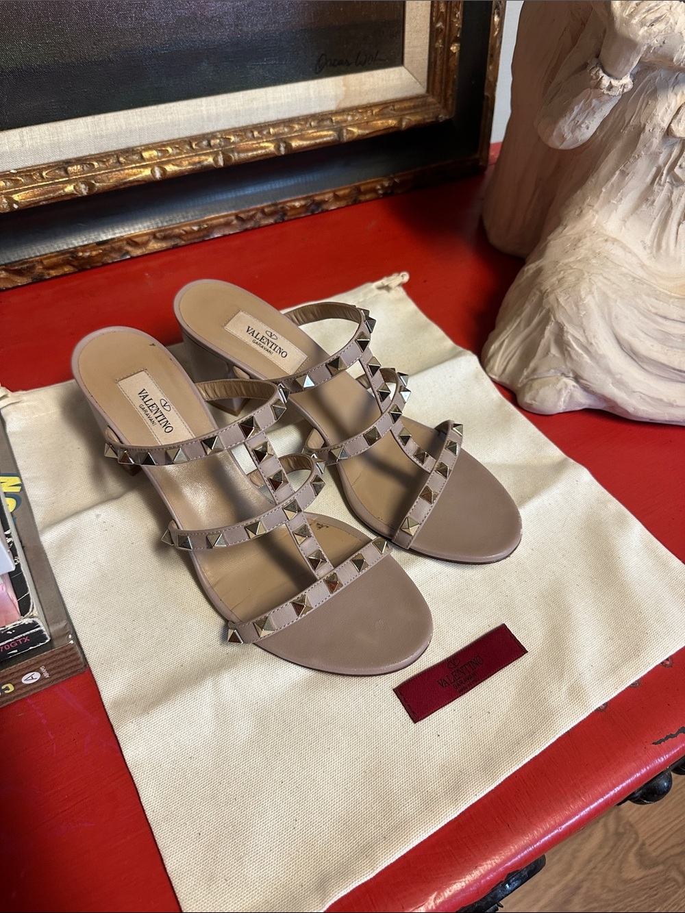 Valentino Garavani Rockstud Slide Sandal